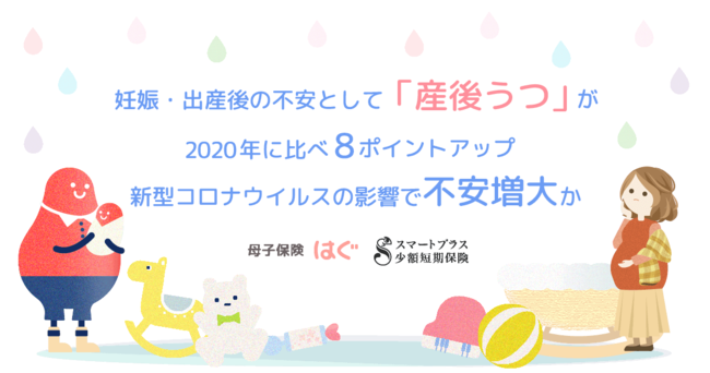 Finatextホールディングスの保険についてのリリース／妊娠・出産後の不安として「産後うつ」が2020年に比べ8ポイントアップ、新型コロナウイルスの影響で不安増大か