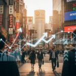 ダルトン・インベストメンツ徹底解説｜日本の現代都市で株主が集う投資シーンを表現した画像。