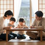 2026年4月から子ども・子育て支援金制度開始。家族が穏やかに過ごす日本の日常風景を表現したアイキャッチ画像です。