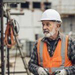 60歳以上の労働災害が過去最多に関する記事のアイキャッチ。高齢者の労働環境や安全対策をシンボリックに表現した画像。