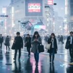 新日本検定協会のランサムウェア被害により、東京海上日動の顧客情報漏えいが懸念されています。都市の緊迫した様子を描写する画像です。