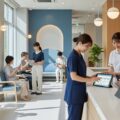 2026年8月で健康保険証は完全廃止！マイナ保険証や資格確認書が必要となる医療現場の様子を示した画像です。