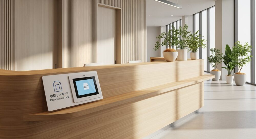 パナソニック新型マイナ保険証リーダー徹底解説｜PC内蔵で受付40％省スペース、スマホ対応も強化
