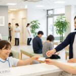 8月からマイナ保険証か資格確認書が必要な医療施設の待合室の様子。医療機関での提示の重要性を表現。