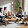 オリックス生命が加入初日から全保障を開始するがん保険Canvasを発売。健康と安心を話し合う家族のシーンを描写。
