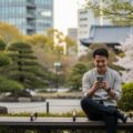スマホ保険やAppleCare+の必要性と加入すべき人をわかりやすく解説するアイキャッチ画像。スマホを使う日常風景が描かれています。