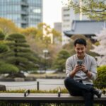 スマホ保険やAppleCare+の必要性と加入すべき人をわかりやすく解説するアイキャッチ画像。スマホを使う日常風景が描かれています。