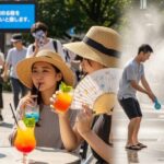 猛暑による熱中症保険の加入急増と給付条件の注意点を解説する文章に関連する夏の日本のシーン。